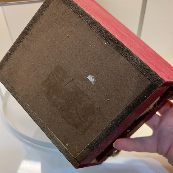 Apple Orchard home decor wooden boxes with Rope handles 7 x 6 x 4 inches, EUC - Picture 7 of 10